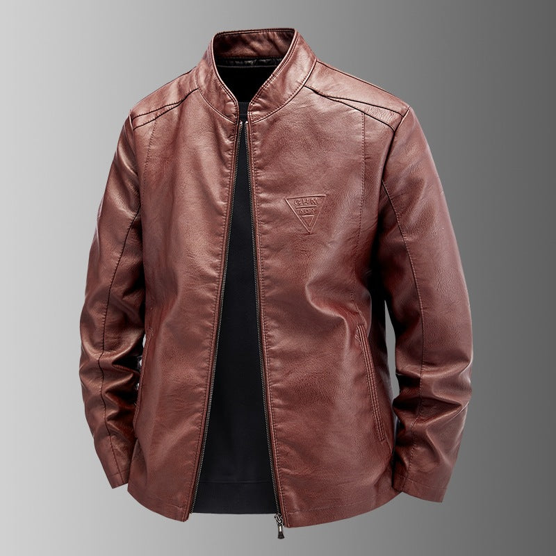 Men's High-Quality Faux Leather Jacket Mune Fashion