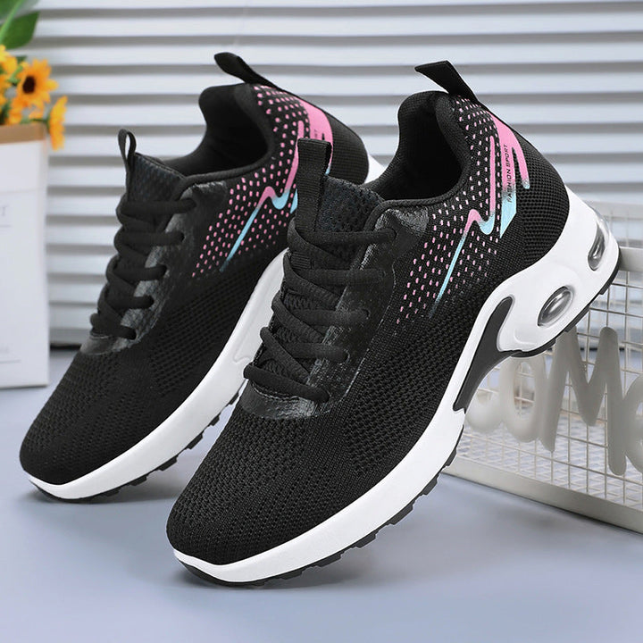 Women Sports Air Cushion Sneakers with Breathable Mesh Upper Mune Fashion