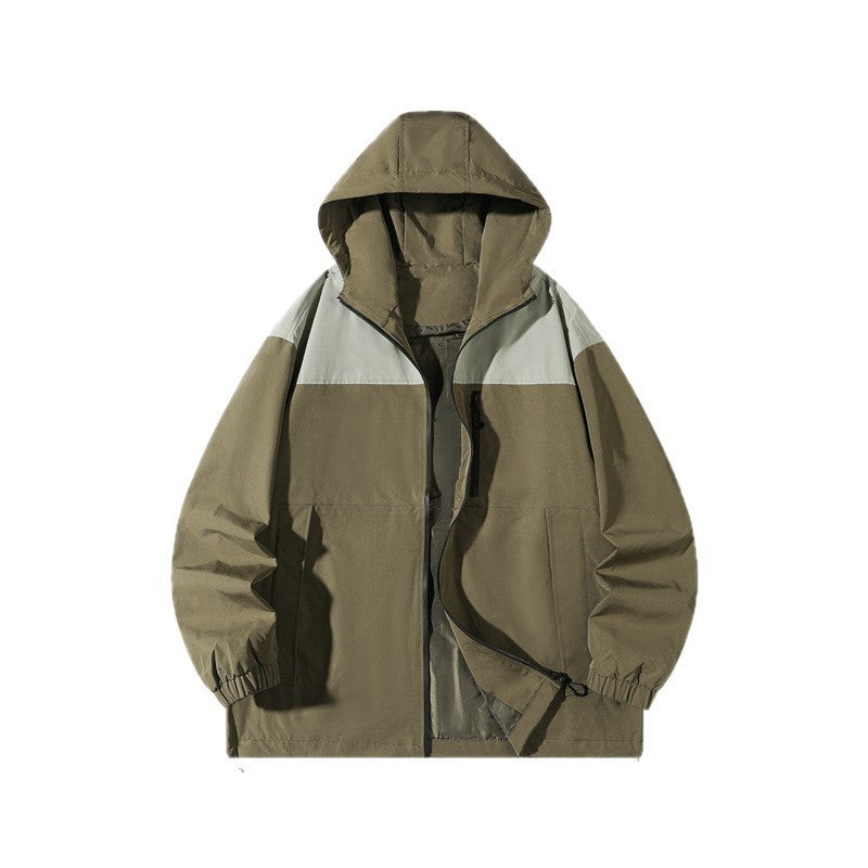 Men's Fashion Windbreaker Jacket with Adjustable Hood Mune Fashion