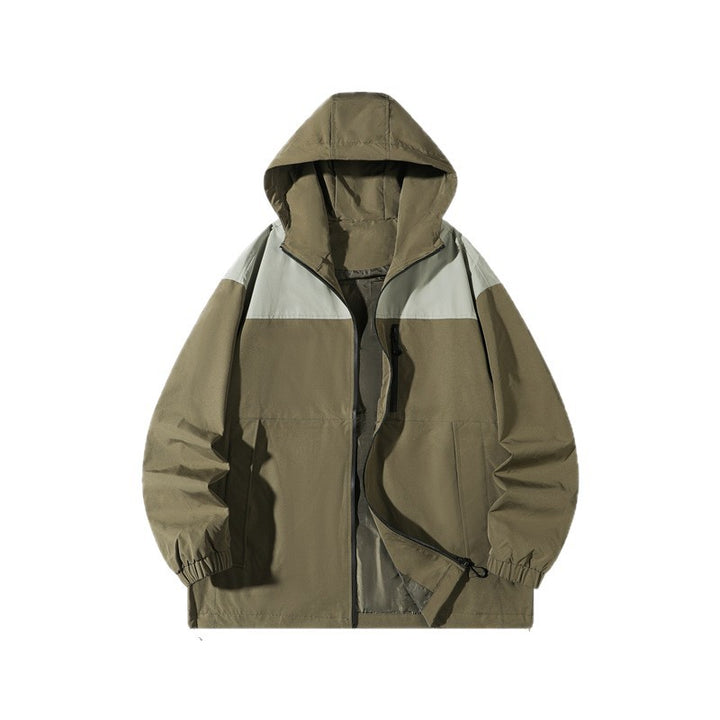Men's Fashion Windbreaker Jacket with Adjustable Hood Mune Fashion