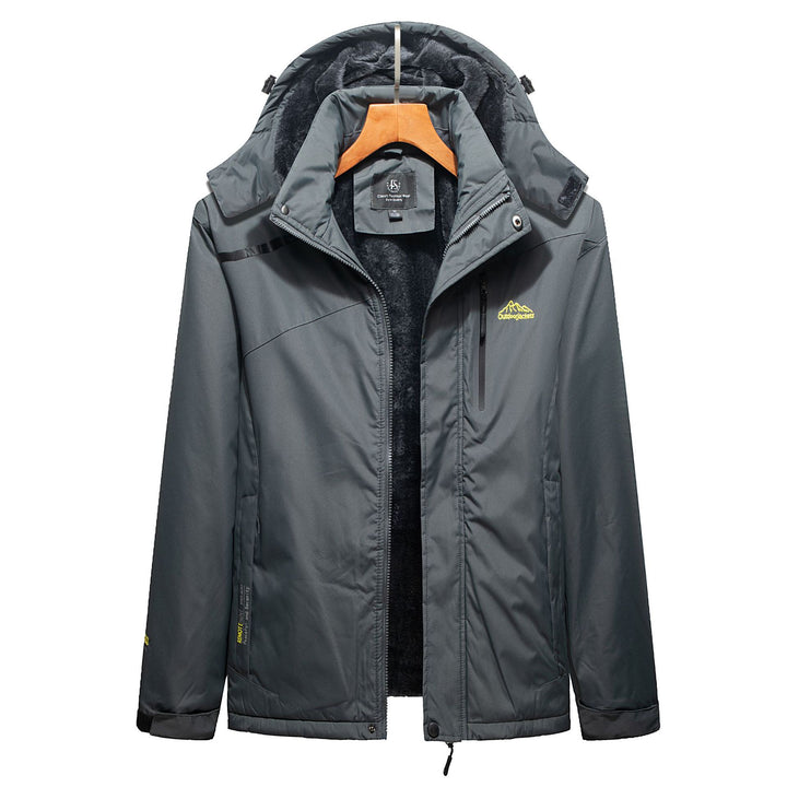 Men's Insulated Winter Parka with Teddy Lining, Hood and Water-Repellent Outer Shell Mune Fashion