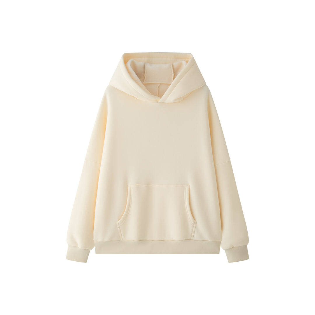 Women's Oversize Hoodie made of heavy cotton fleece with kangaroo pocket Mune Fashion