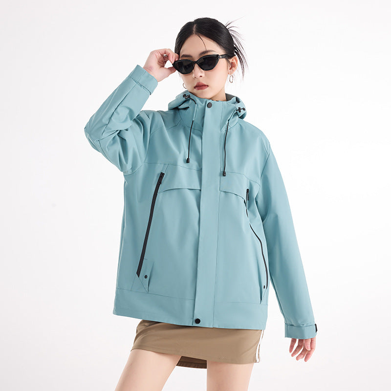 Women's technical waterproof oversized parka with hood and concealed zip pockets Mune Fashion