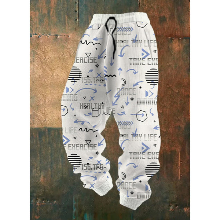 Women's Comfortable Leisure Pants with Creative Print Mune Fashion