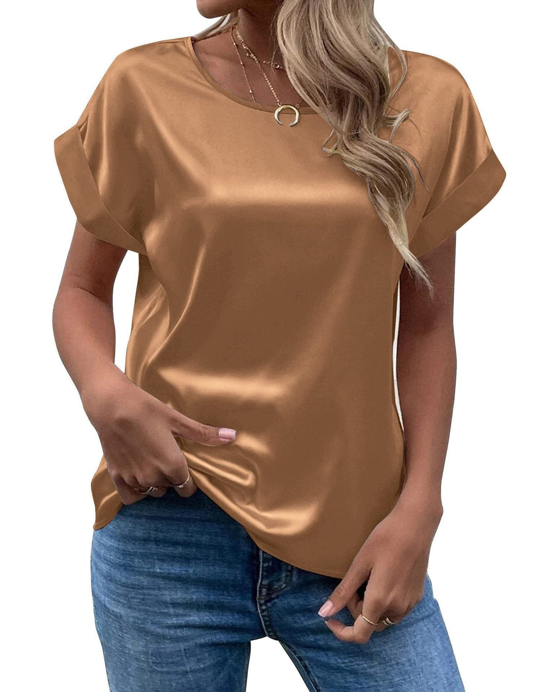 Women Satin Blouse Mune