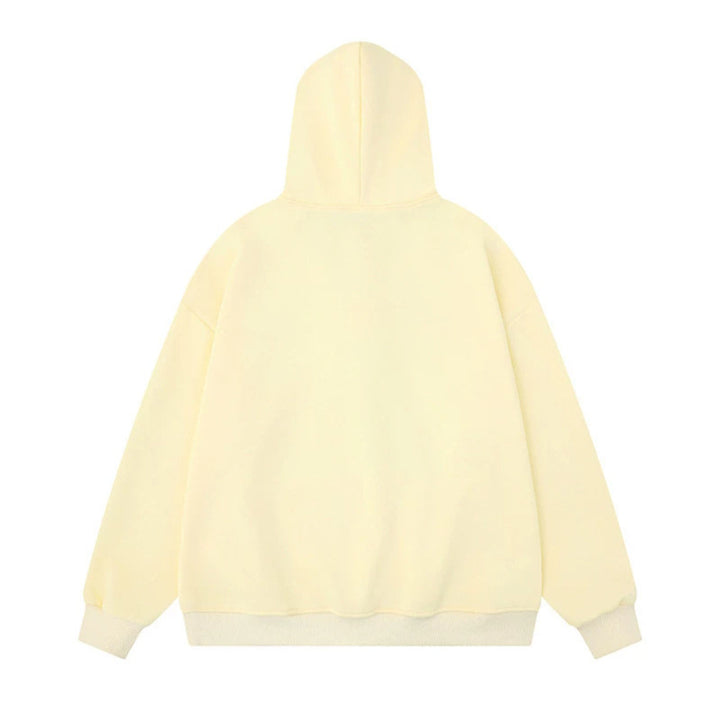 Women's hooded sweatshirt with inset shirt collar and pre-tied tie application Mune Fashion