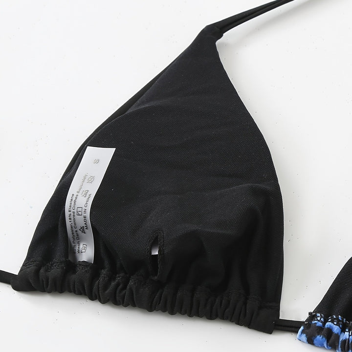 Women Triangle Bikini with sophisticated animal print Mune Fashion
