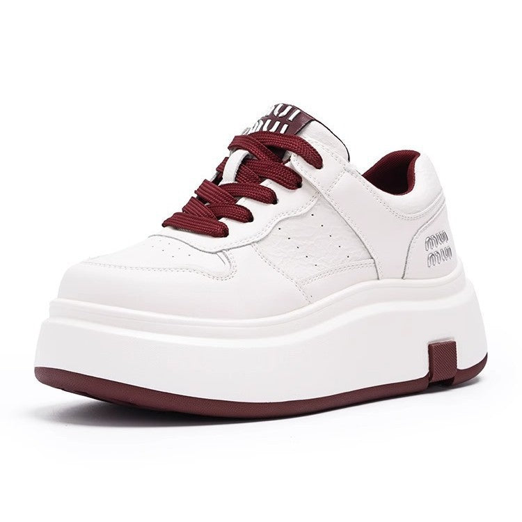 Women Chunky Sneaker with High Platform and Breathable Upper Material Structure Mune Fashion