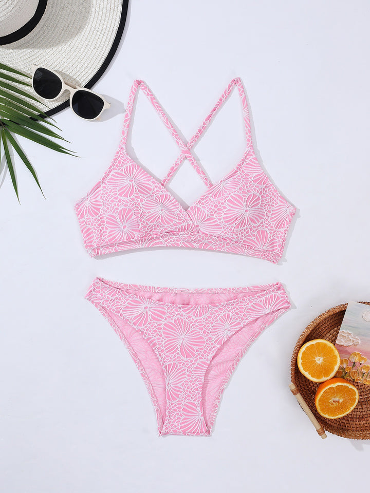 Ladies bikini set with floral design and comfortable fit Mune Fashion