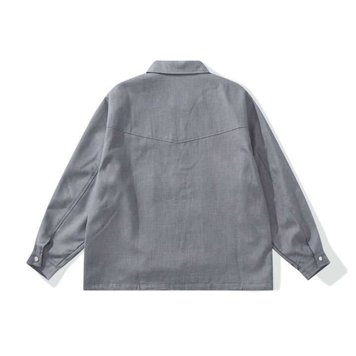 Men's Utility Chore Jacket with Full Zip and Large Flap Pockets Mune Fashion