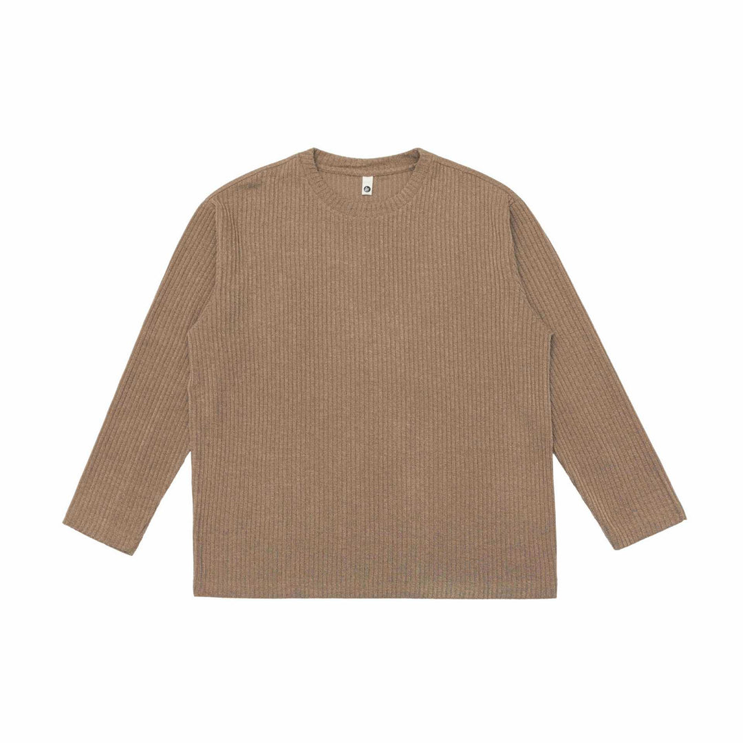 Unisex Ribbed Round Neck Sweater made of fine knit with Relaxed Fit Mune Fashion