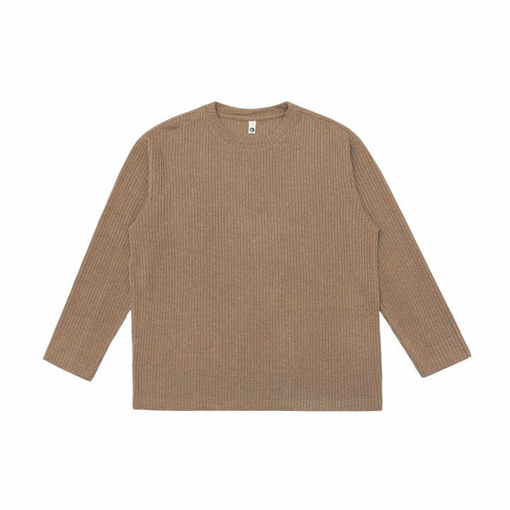 Unisex Ribbed Round Neck Sweater made of fine knit with Relaxed Fit Mune Fashion