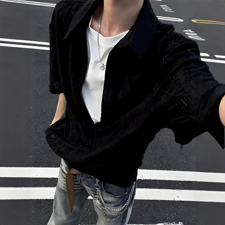 Men's Stylish Short Sleeve Shirt Mune Fashion