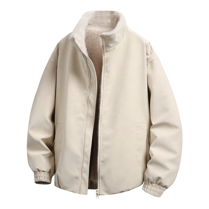 Women Oversized Faux Leather Jacket Mune Fashion