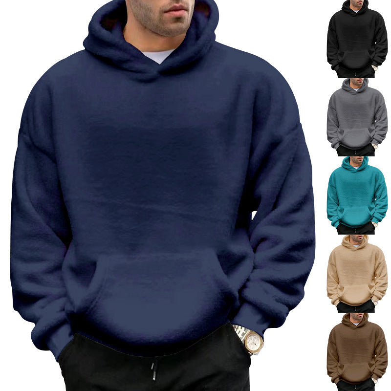 Unisex nan cozy teddy fleece hoodie with oversized fit and kangaroo pocket Mune Fashion