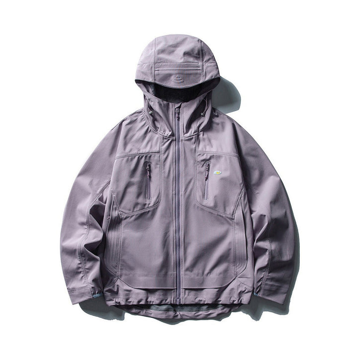 Unisex Technical Softshell Field Jacket with welded seams, four zippered pockets, and extended back part Mune Fashion