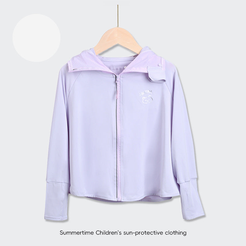 Children's UV protection jacket with hood and lightweight breathable properties Mune Fashion