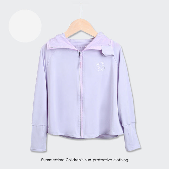 Children's UV protection jacket with hood and lightweight breathable properties Mune Fashion