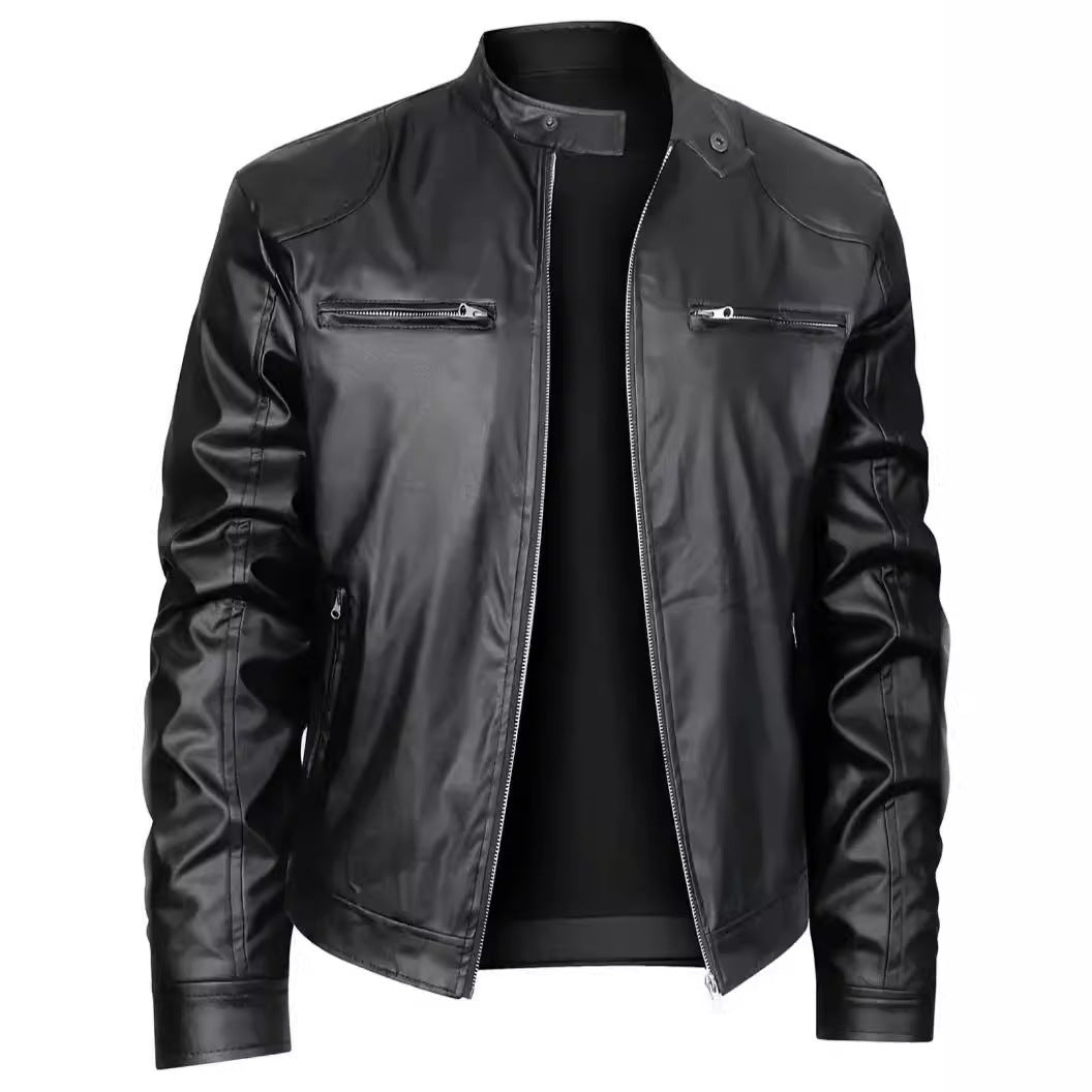 Men's Fashion Leather Jacket Mune Fashion