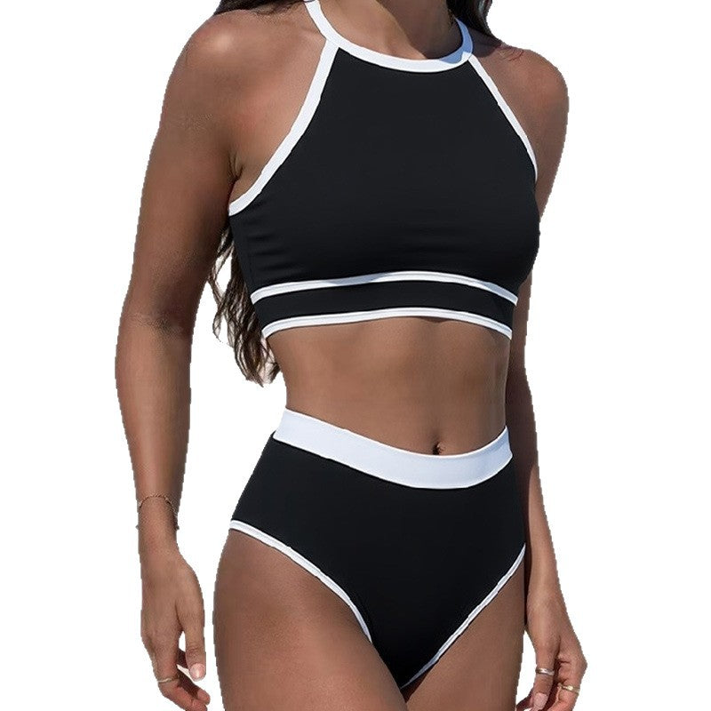 Women's sporty bikini set with high-cut bottom and racerback top Mune Fashion