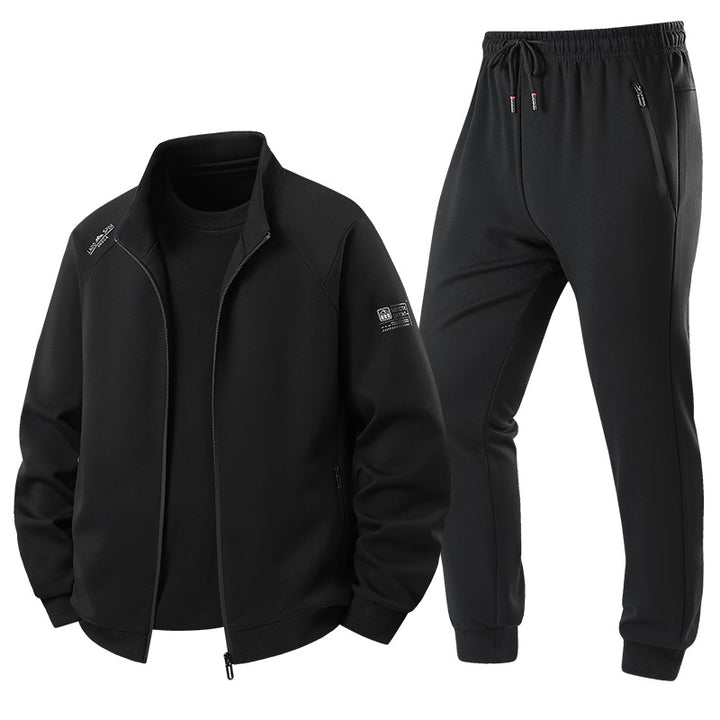 Men's Lightweight Casual Training Suit Set with Zip Jacket, Elastic Waistband & Zip Pockets Mune Fashion