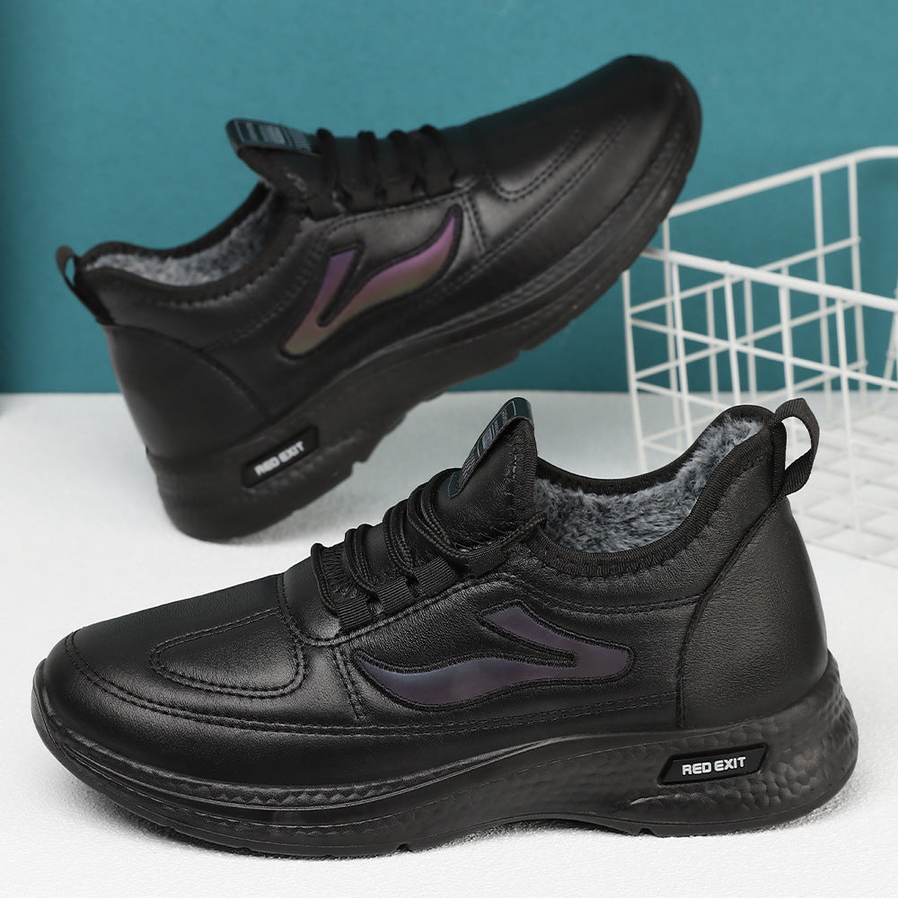 Women's Sporty Sheepskin Sneakers with Non-Slip Sole Mune Fashion