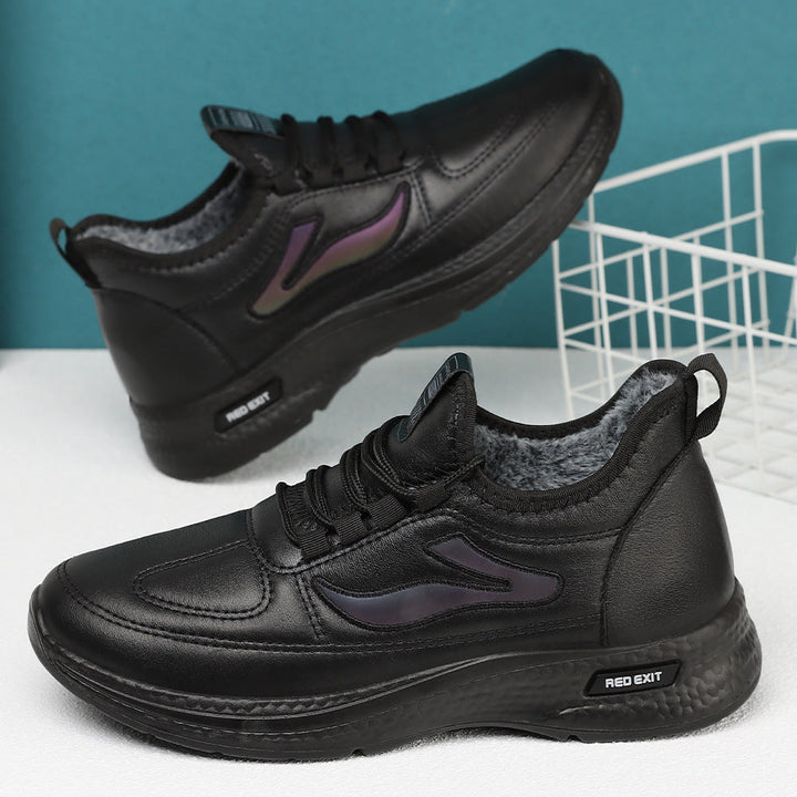 Women's Sporty Sheepskin Sneakers with Non-Slip Sole Mune Fashion