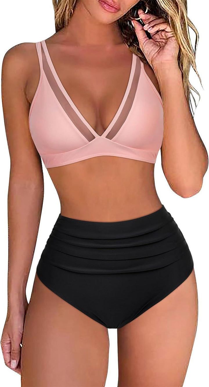 Women's sporty bikini set with breathable mesh cut-out Mune Fashion