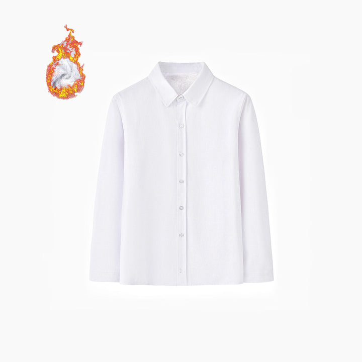 Ladies Elegant Long Sleeve Shirt with Soft Inner Side Mune Fashion