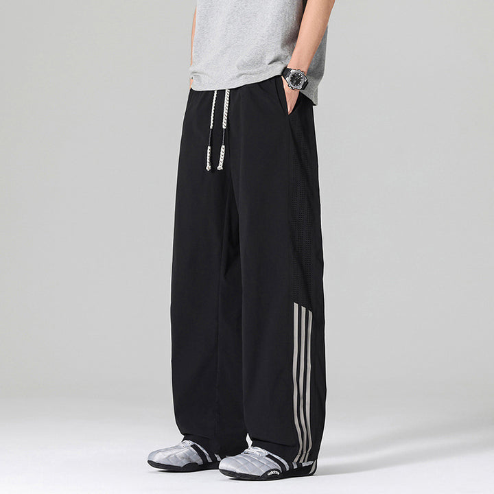 Men's Breathable Sports Pants with Side Slits