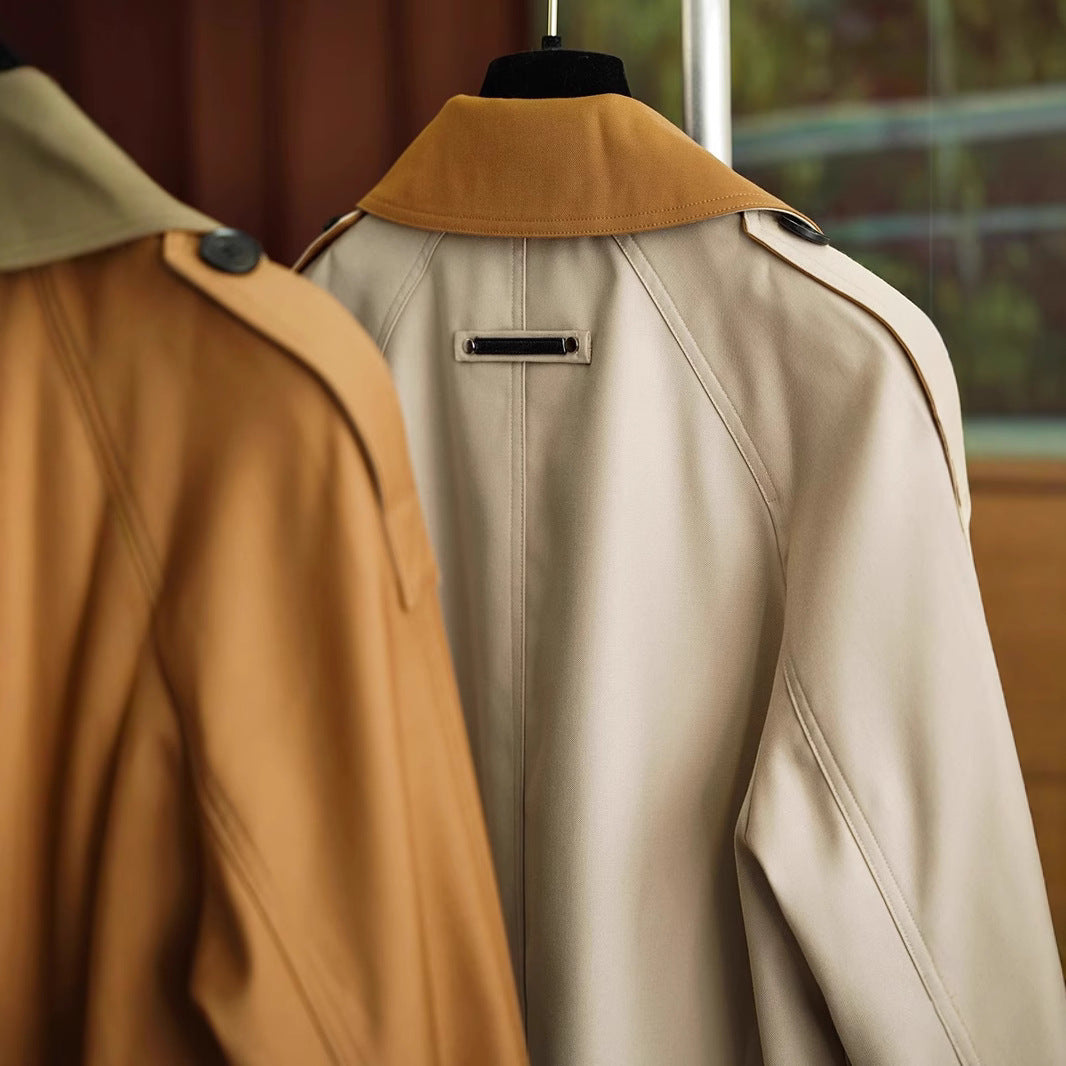 Women's elegantly tailored trench coat with a belted waist Mune Fashion