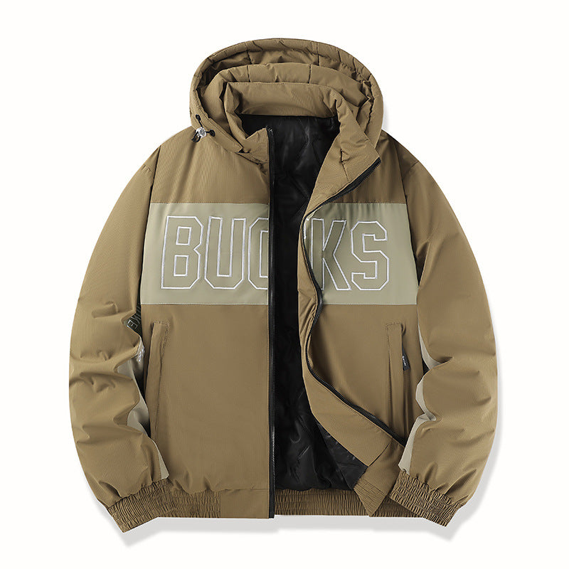 Men's sporty transitional jacket with high collar Mune Fashion