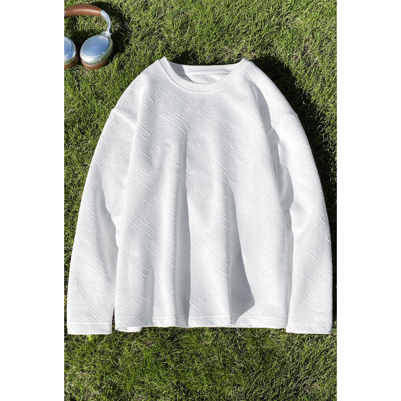 Women's Noble Knit Sweater with Textured Pattern Mune Fashion