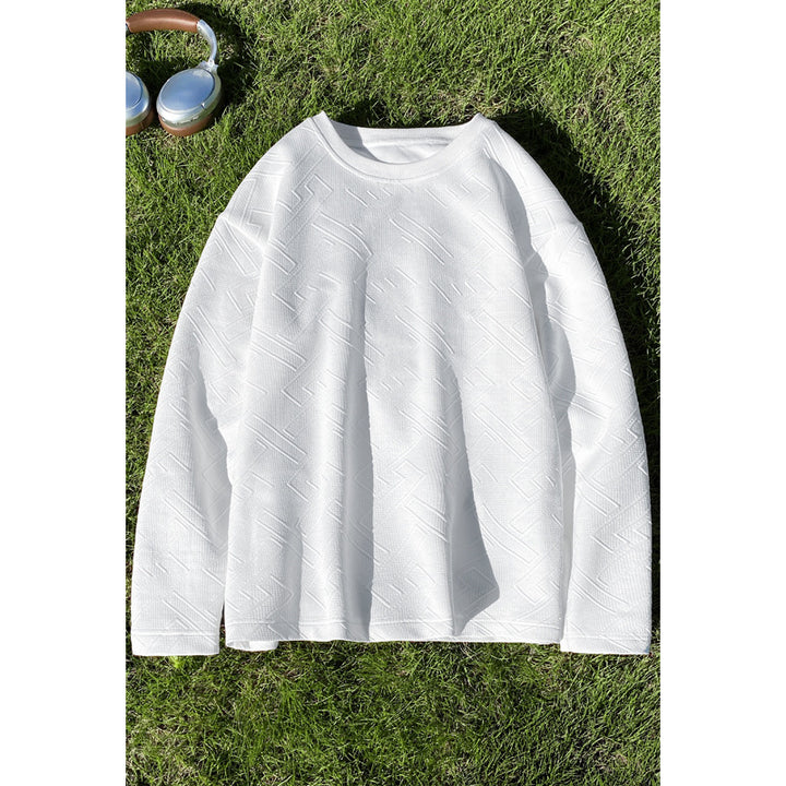 Women's Noble Knit Sweater with Textured Pattern Mune Fashion