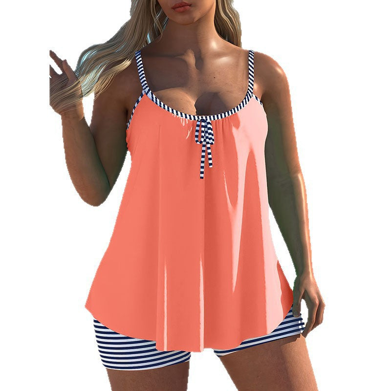 Women's Sporty Tankini Set with Playful Design Mune Fashion
