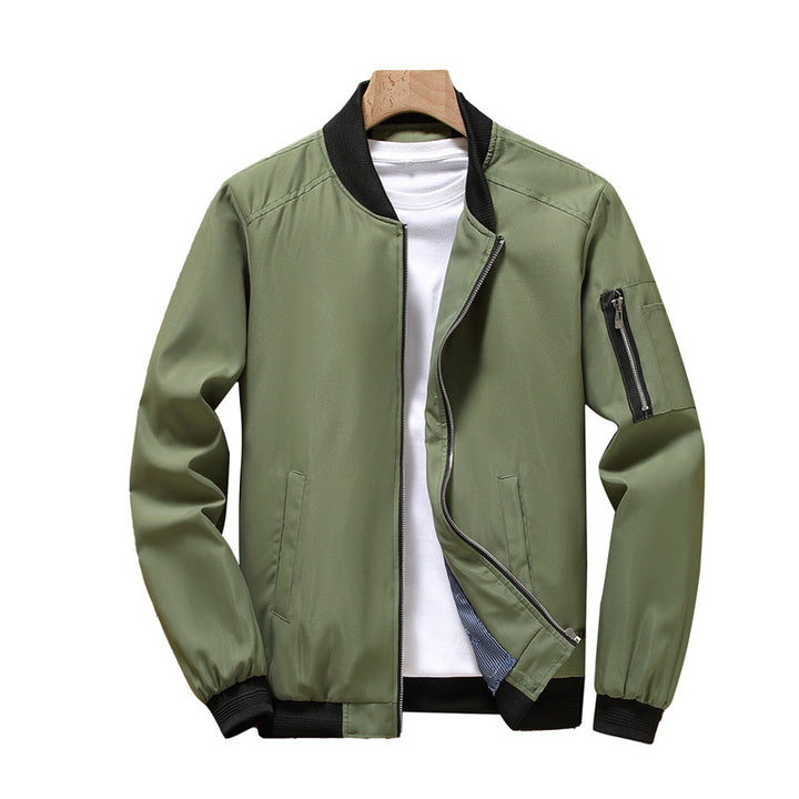 Men's bomber jacket in pilot style with arm pocket & ribbed cuffs Mune Fashion