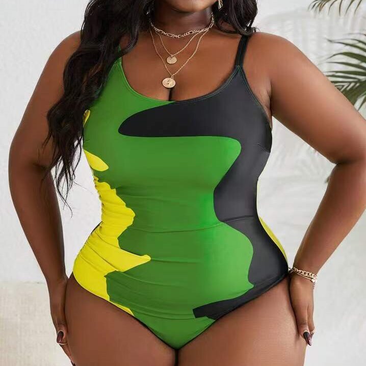 Women’s one-piece swimsuit with a figure-flattering design and trendy color gradient Mune Fashion