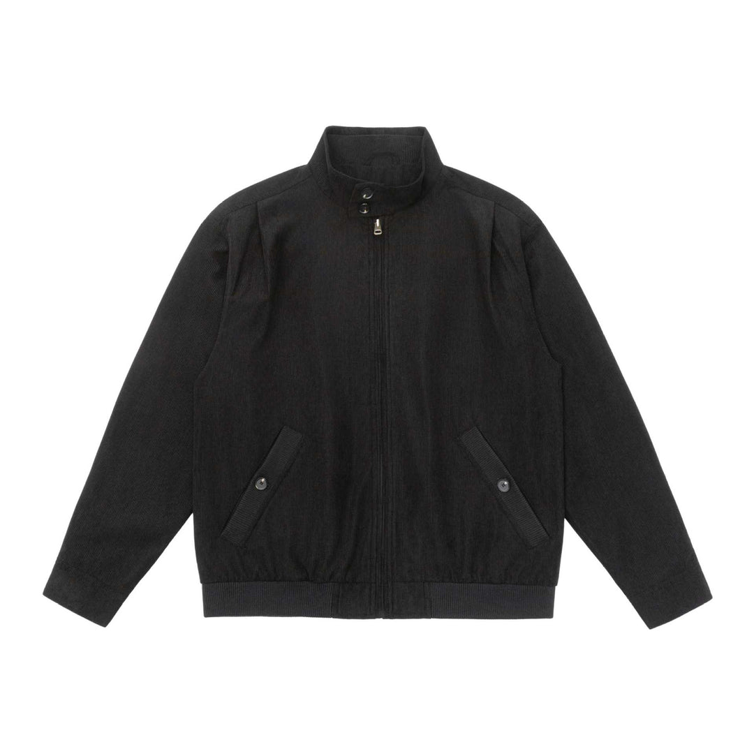 Men's Padded Jacket in Cord Look with Stand-Up Collar and Flap Pockets Mune Fashion