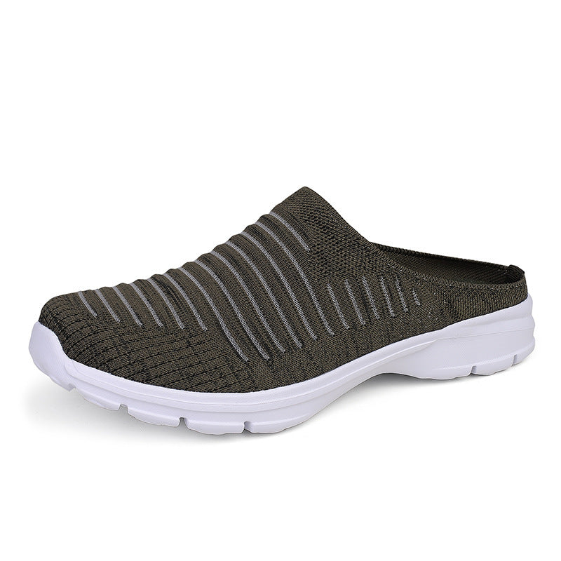 Women's knitted slip-on clog with shock-absorbing EVA midsole and ergonomic heel support Mune Fashion