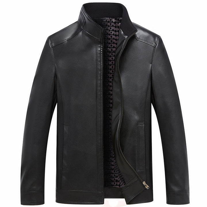 Men's Leather Jacket Mune Fashion