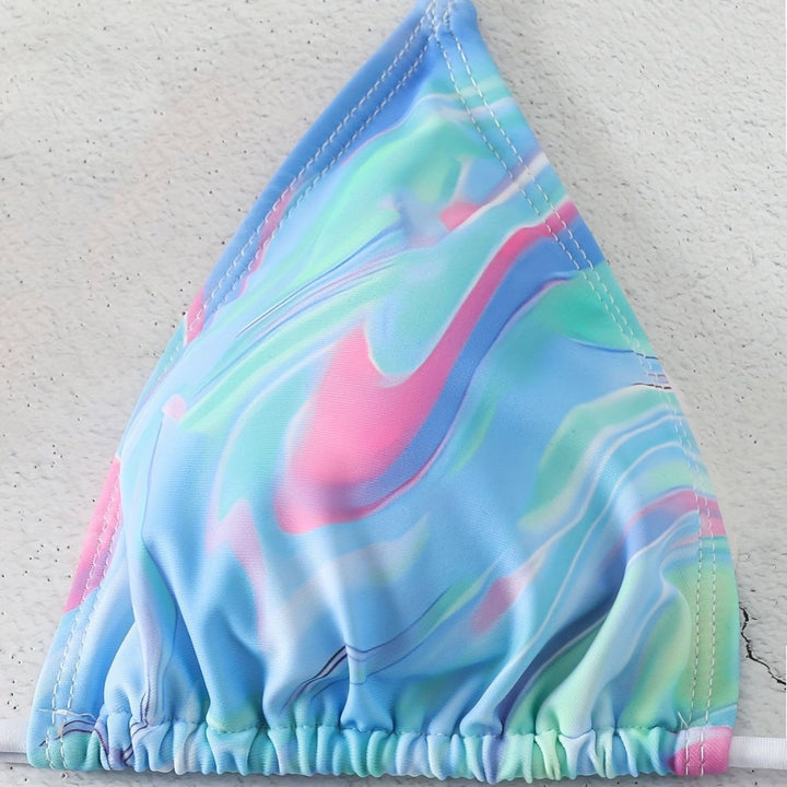 Women's Triangle Bikini with Playful Wrap Skirt Mune Fashion