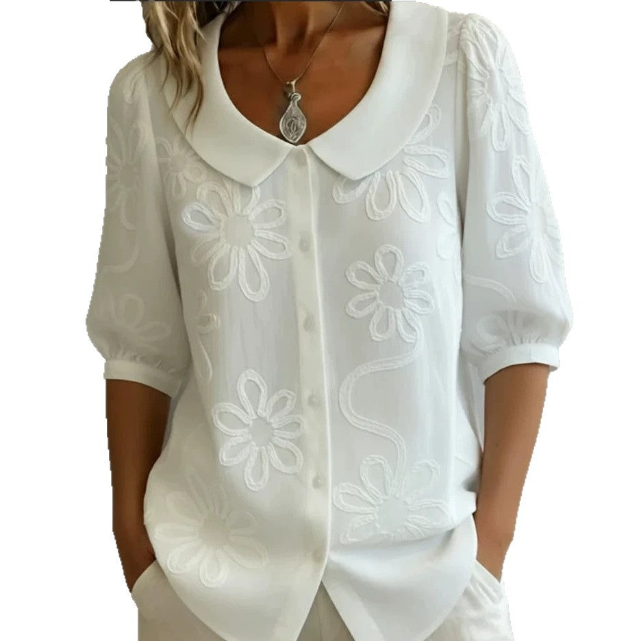 Women's blouse with floral pattern Mune Fashion