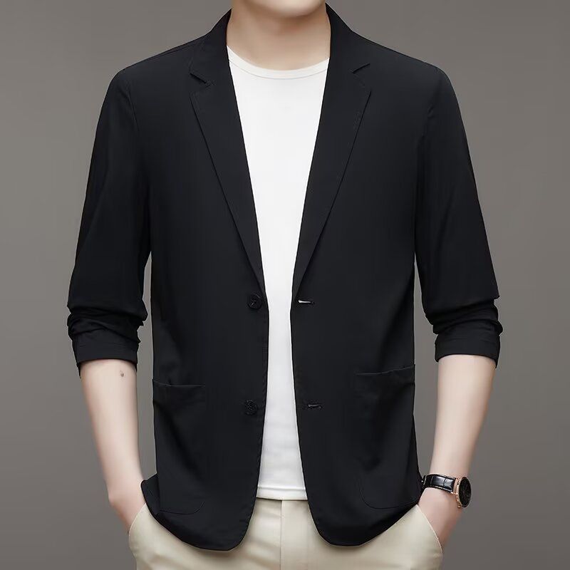 Men's Stylish Blazer with High Collar Mune Fashion
