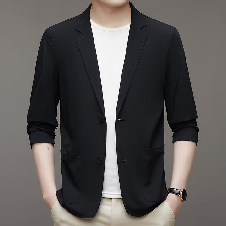 Men's Stylish Blazer with High Collar Mune Fashion