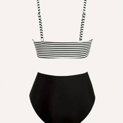 Women's High-Cut Bikini Set with Wrap Top Mune Fashion