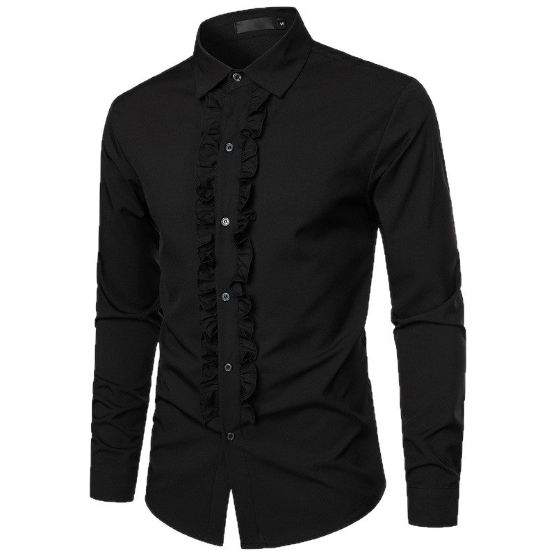 Men's Ruffle Shirt Mune Fashion