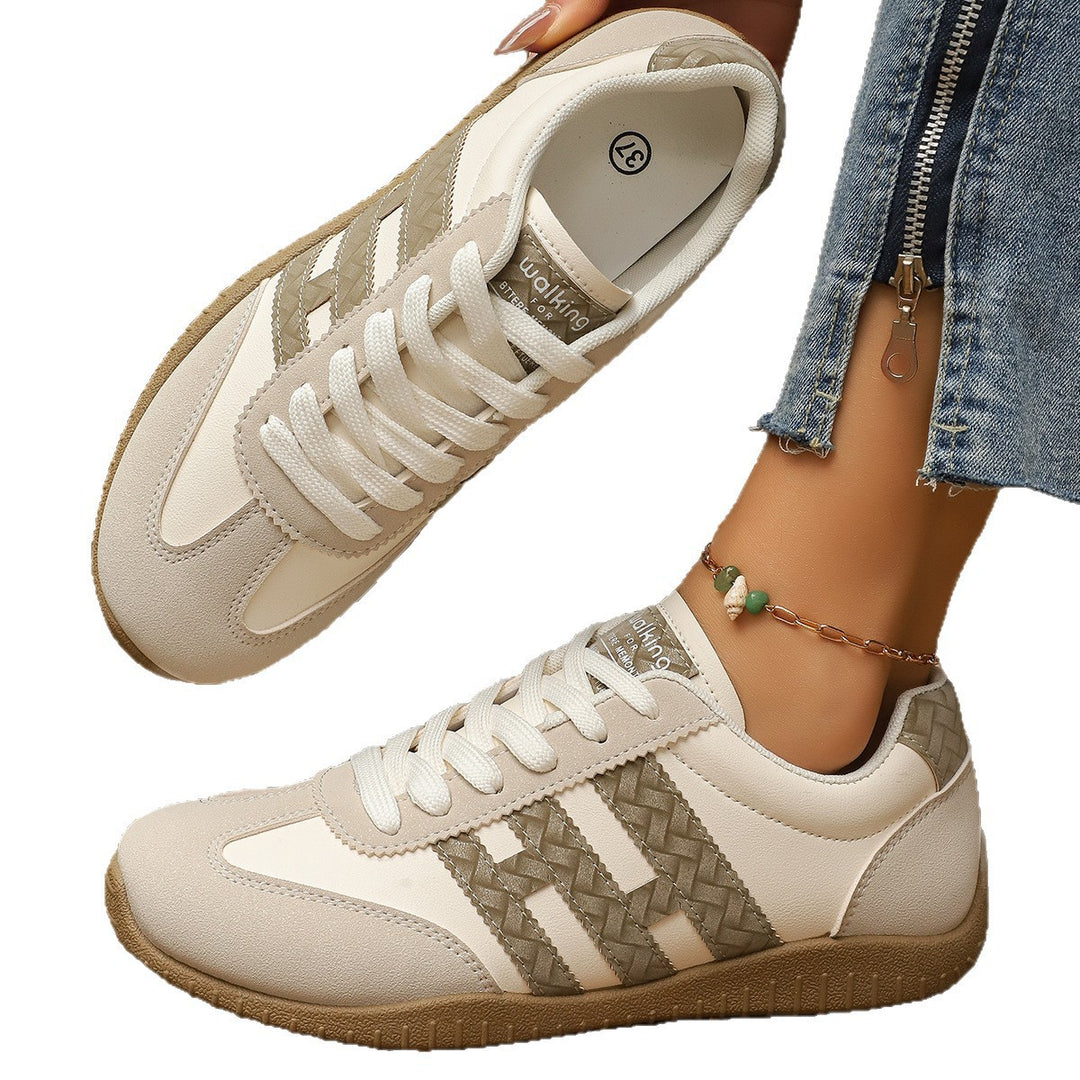Damen Retro-Sneaker mit Gumsohle und gepolsterter Innensohle Mune Fashion
