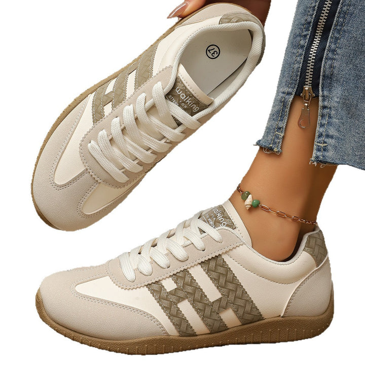Damen Retro-Sneaker mit Gumsohle und gepolsterter Innensohle Mune Fashion