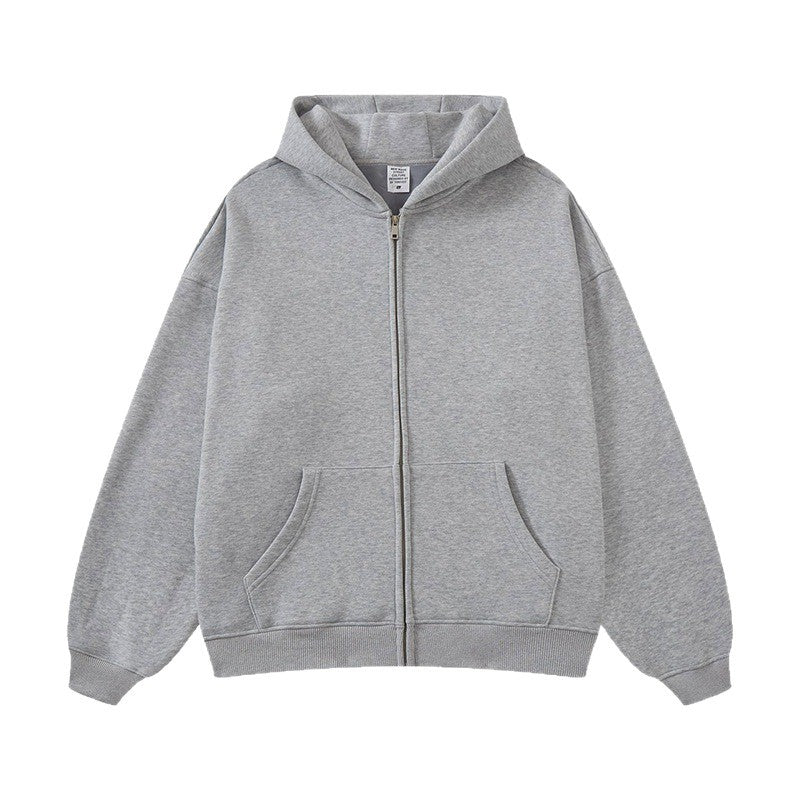 Unisex hooded sweatshirt jacket with full-length zipper, oversized fit and kangaroo pockets Mune Fashion