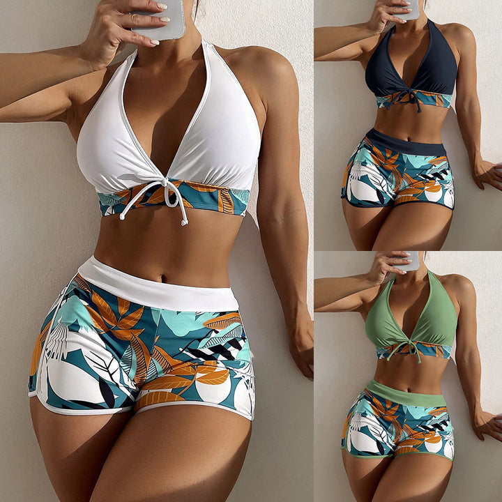 Women’s bikini set with high-cut shorts and playful bandeau top Mune Fashion